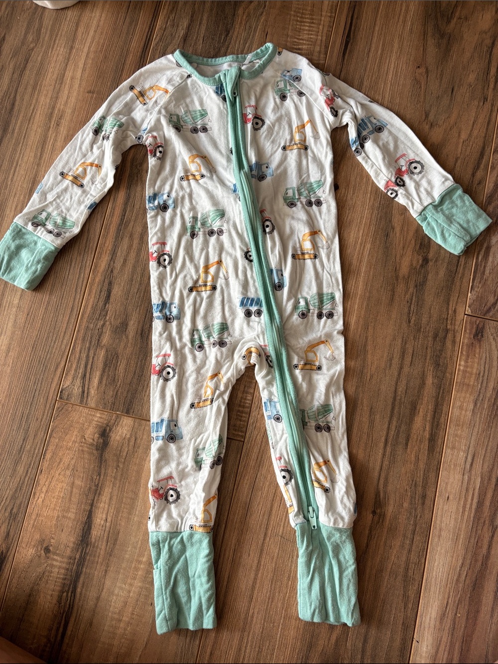 Truck Print Bamboo Footed Pajamas Size 6-9M